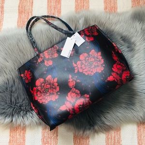 Floral tote bag